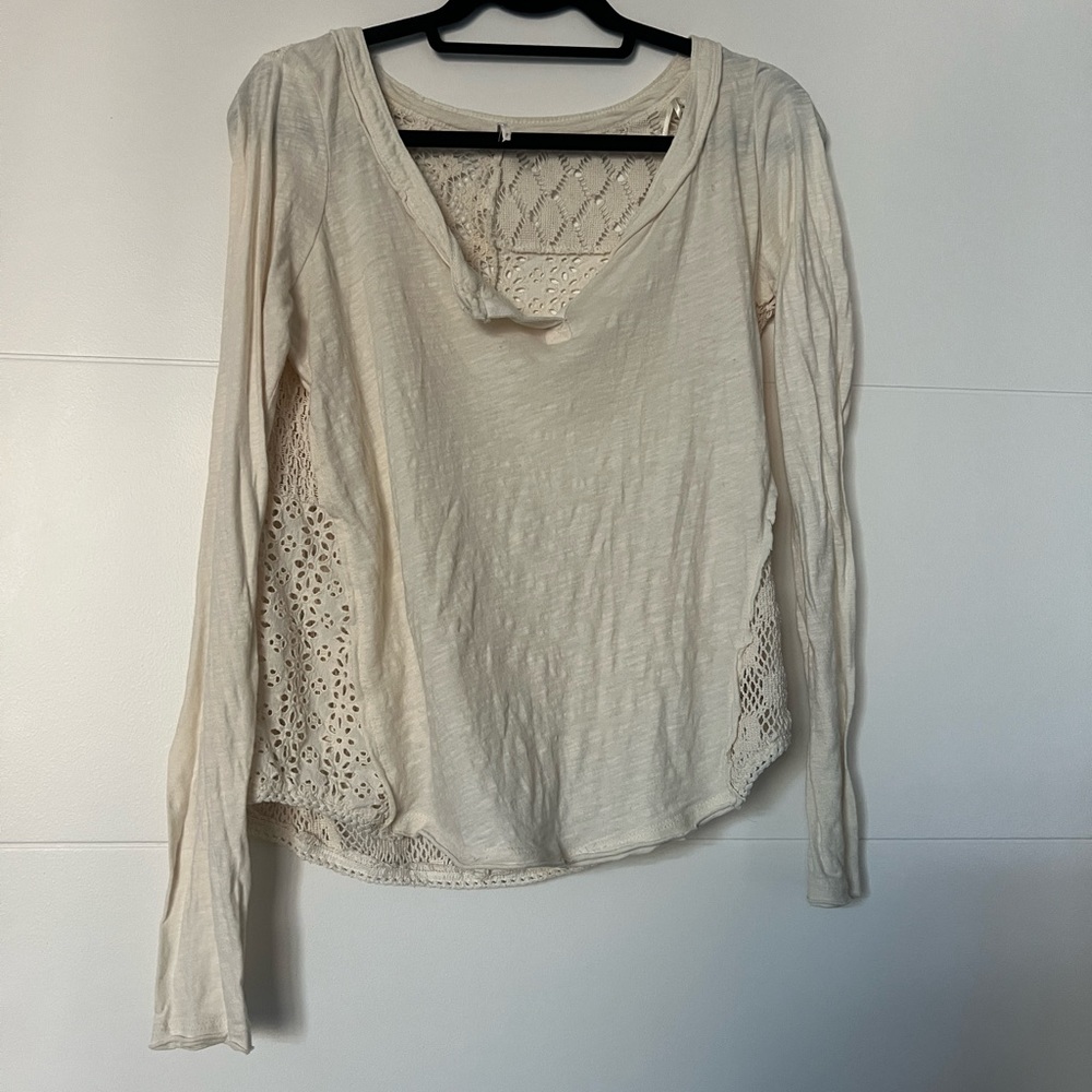 Free people tunic with knitted open back